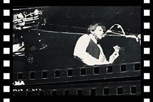 Martin playing bass at the Seventies ball